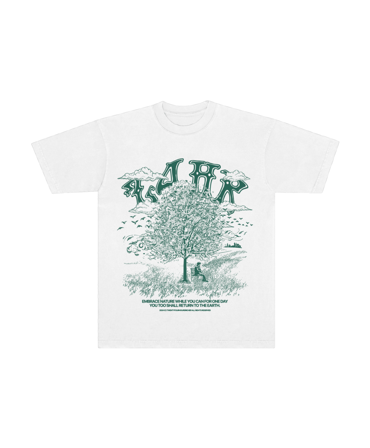 "EMBRACE NATURE" WHITE TEE