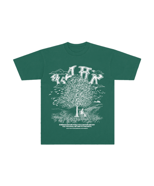 "EMBRACE NATURE" GREEN TEE